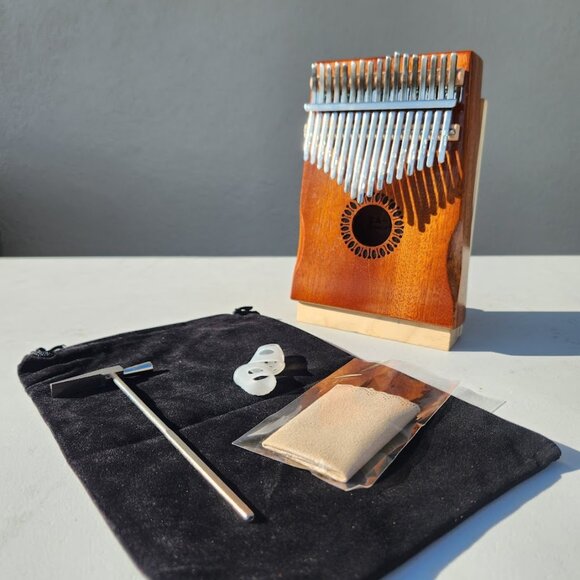 NEW Kalimba Musical Instrument Thumb Piano 17 Keys Portable Mbira Finger Piano W - Picture 3 of 14